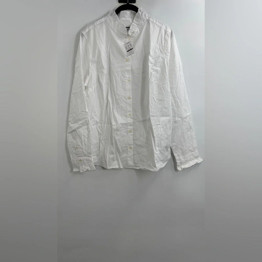 J.Crew Ruffle button-up top - Picture 7 of 8
